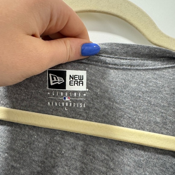 Houston Astros New Era Grey MLB Vneck tshirt size large - Picture 3 of 5